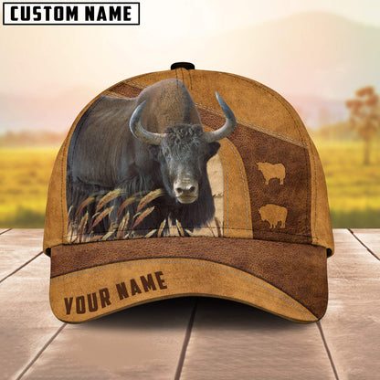 Yak Cattle Custom Name Cap, Cattle Hat, Farm Baseball Hat, Cap Hat For Farmer Farm Lover CO1047