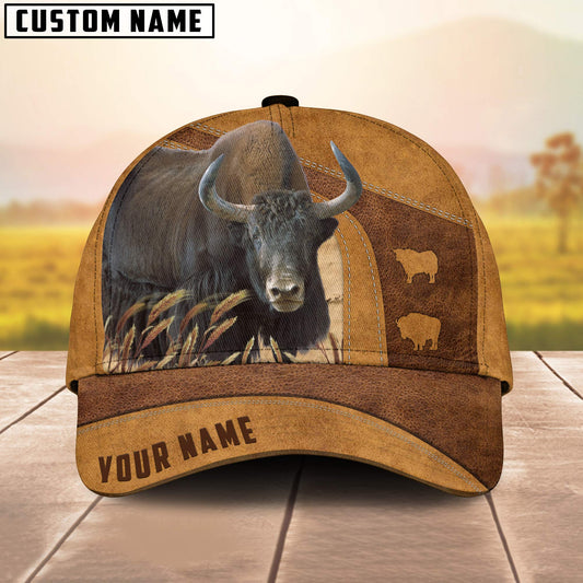 Yak Cattle Custom Name Cap, Cattle Hat, Farm Baseball Hat, Cap Hat For Farmer Farm Lover CO1047