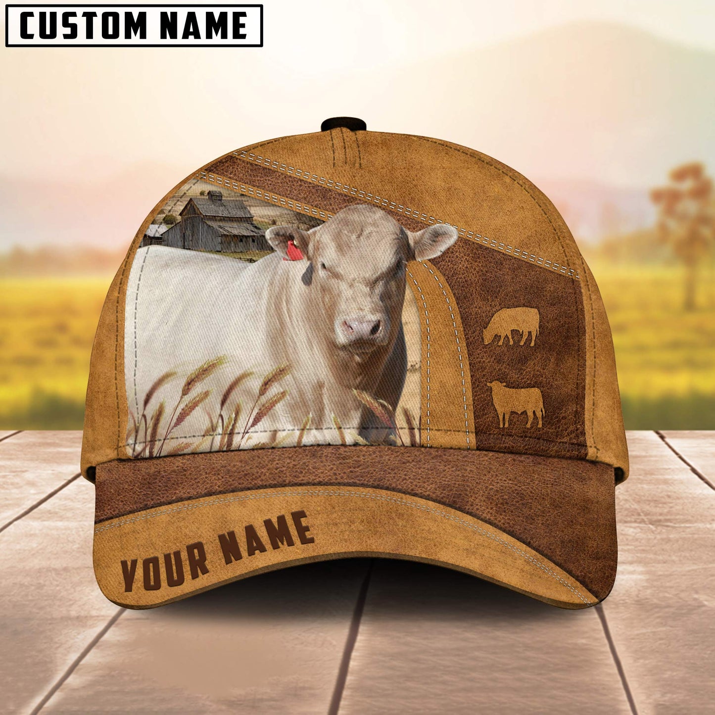 Murray Gray Custom Name Cap, Cattle Hat, Farm Baseball Hat, Cap Hat For Farmer Farm Lover CO1050