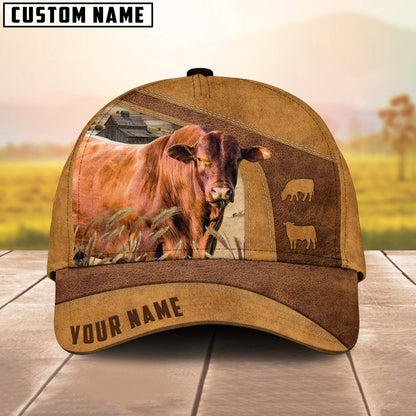 Santa Gertrudis Custom Name Cap, Cattle Hat, Farm Baseball Hat, Cap Hat For Farmer Farm Lover CO1051