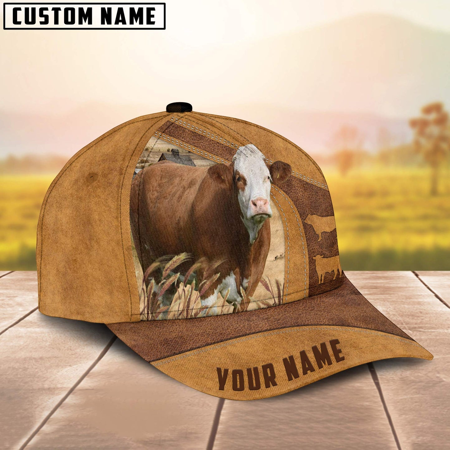 Simmental Custom Name Cap, Cattle Hat, Farm Baseball Hat, Cap Hat For Farmer Farm Lover CO1044