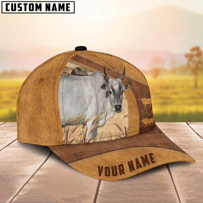 Mini Zebu Custom Name Cap, Cattle Hat, Farm Baseball Hat, Cap Hat For Farmer Farm Lover CO1046