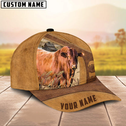 Santa Gertrudis Custom Name Cap, Cattle Hat, Farm Baseball Hat, Cap Hat For Farmer Farm Lover CO1051