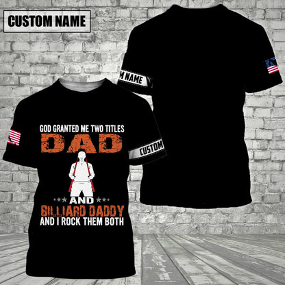 Lasfour Being Billiard Daddy Personalized 3D Shirt BIA0883