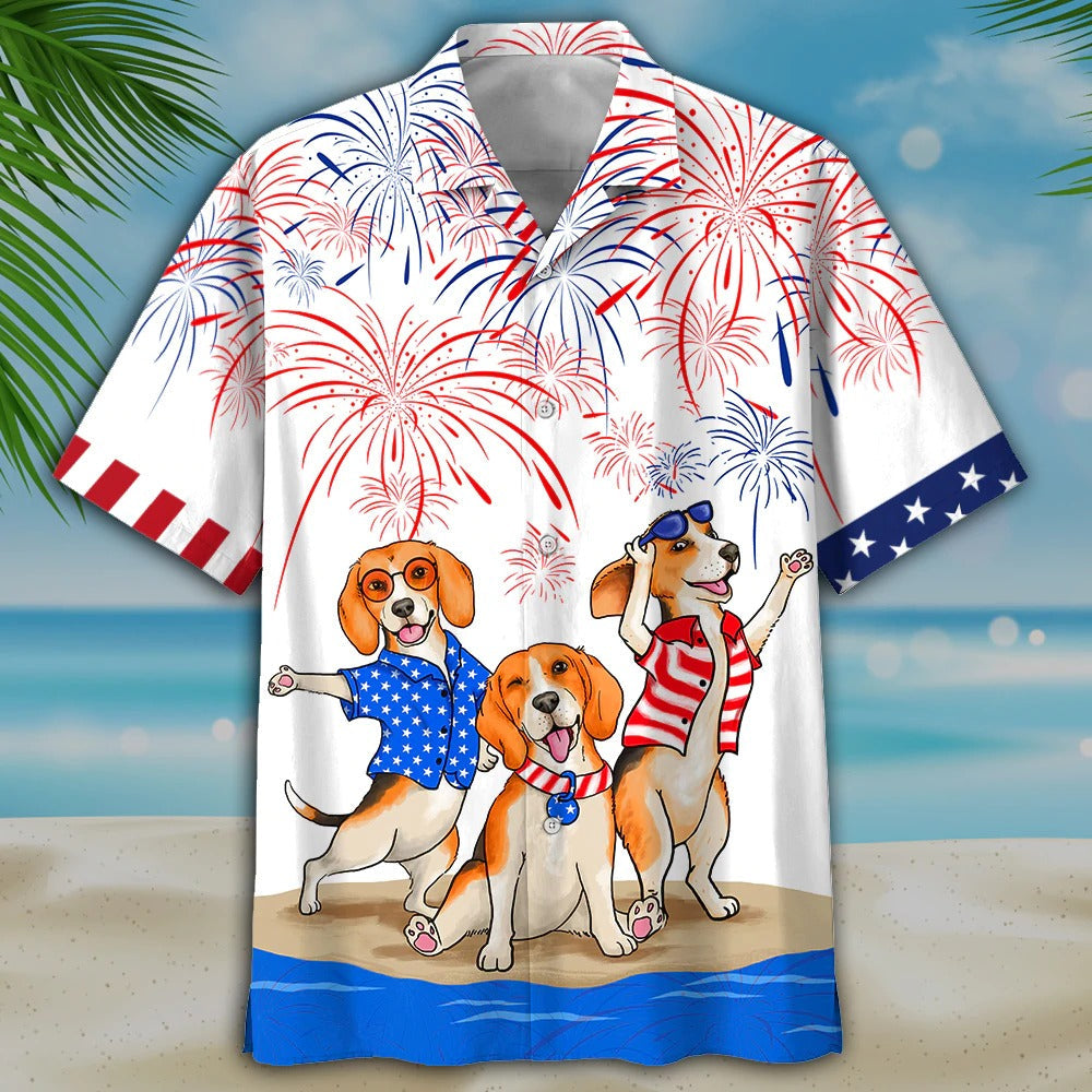 Beagle Hawaiian Shirts - Independence Day Is Coming Aloha Beach Shirt For Men And Woman, Hawaii Dog Shirt HO4780