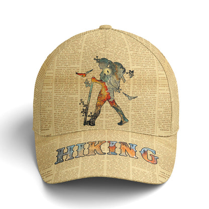 Hiking Vintage Pattern Baseball Cap Lasfour CO0784