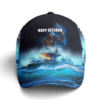 Poseidon Navy Veteran Baseball Cap Lasfour CO0693