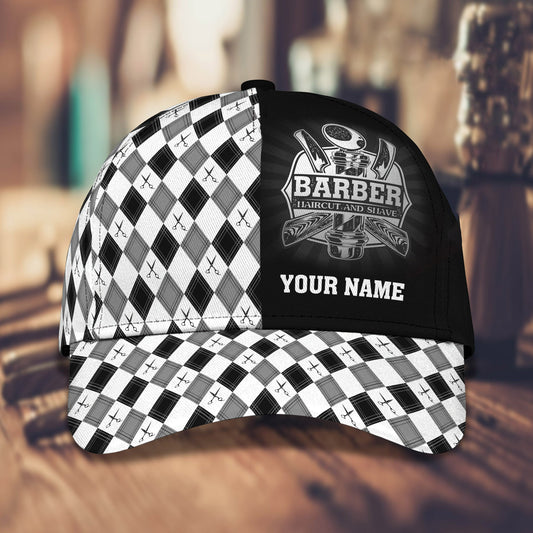 Customized Barber Cap Hat Summer Classic Cap For A Barber Cap Uniform Hair Cut Salon CO0985