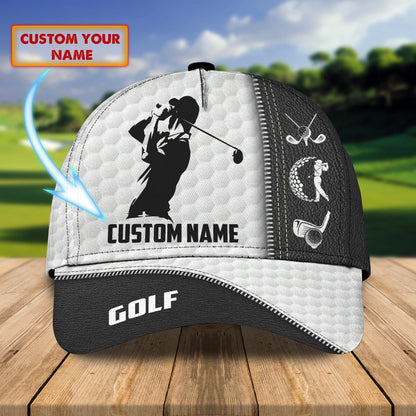 Customized 3D All Over Print Classic Cap For Golf Mens, Dad Golf Cap Hat, Christmas Gift For Golf Lover CO0360