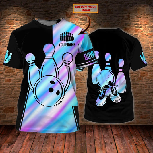 Custom 3D Bowling Tshirts For Men Women BOT0029