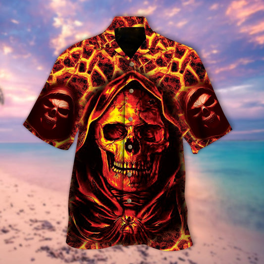 Skull The Reaper All Over Printed 3D Hawaiian Shirt HO5285