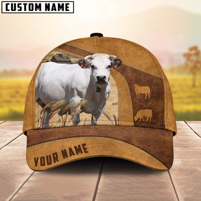 Custom Name Piedmontese Cap, Cattle Hat, Farm Baseball Hat, Cap Hat For Farmer Farm Lover CO1041