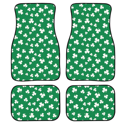 Polka Dot Irish St. Patrick'S Day Print Front And Back Car Floor Mats, Front Car Mat PO0341