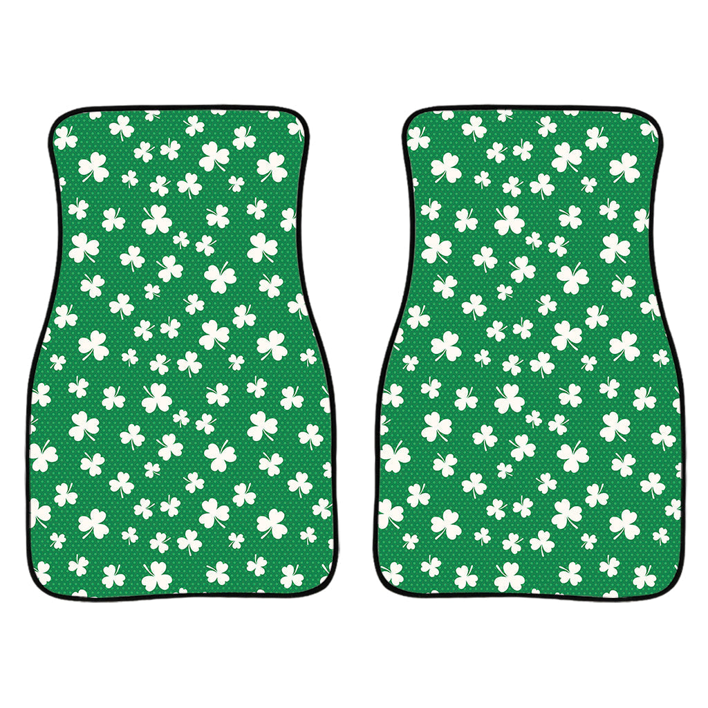 Polka Dot Irish St. Patrick'S Day Print Front And Back Car Floor Mats, Front Car Mat PO0341