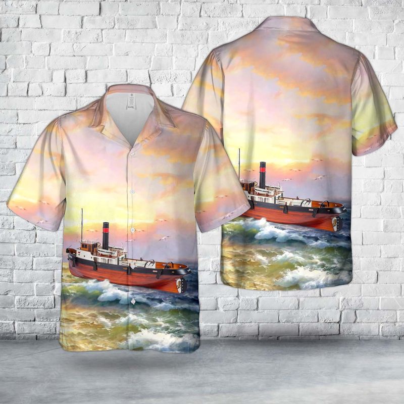 Sanson Tugboat Hawaiian Shirt HO0237