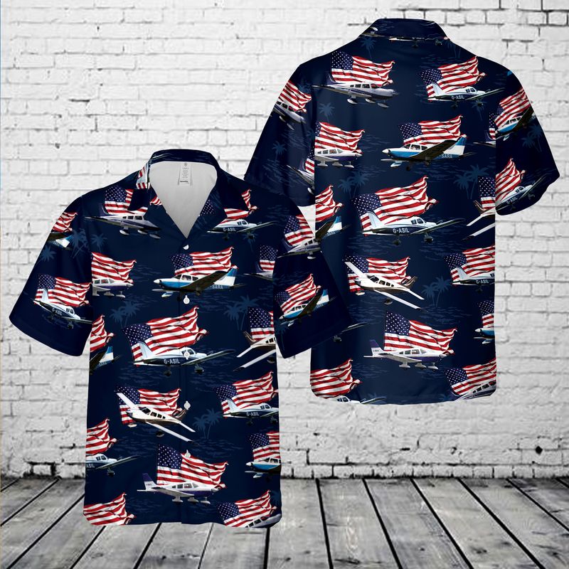 Piper PA-28 Cherokee 4th Of July Hawaiian Shirt, Patriotic Hawaiian Shirt for men HO3332