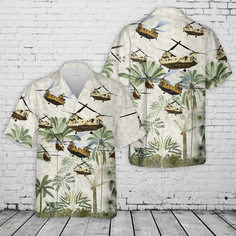 US Army CH-47 Chinook Hawaiian Shirt HO0258