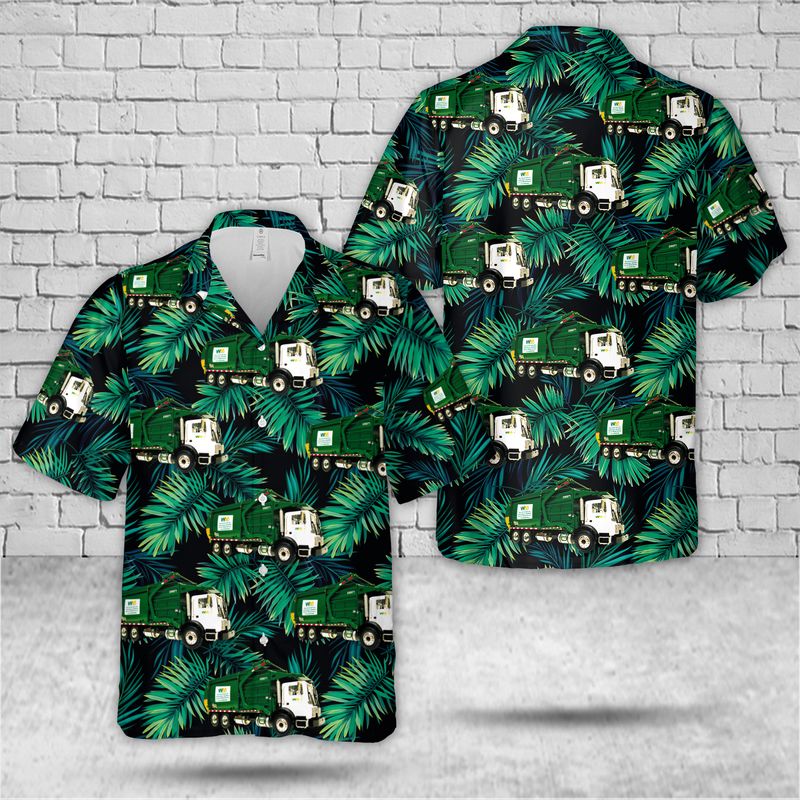 Waste Management, Patrick's Day Hawaiian Shirt, Hawaiian Shirt for Men Dad PO0038