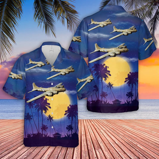 US Army Boeing B-17 Flying Fortress Of World War 2 Hawaiian Shirt HO0253