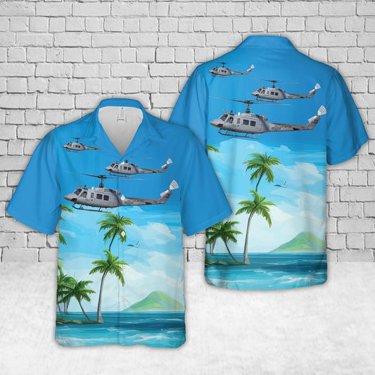 US Air Force Bell TH-1H Huey II (205) Hawaiian Shirt HO3422