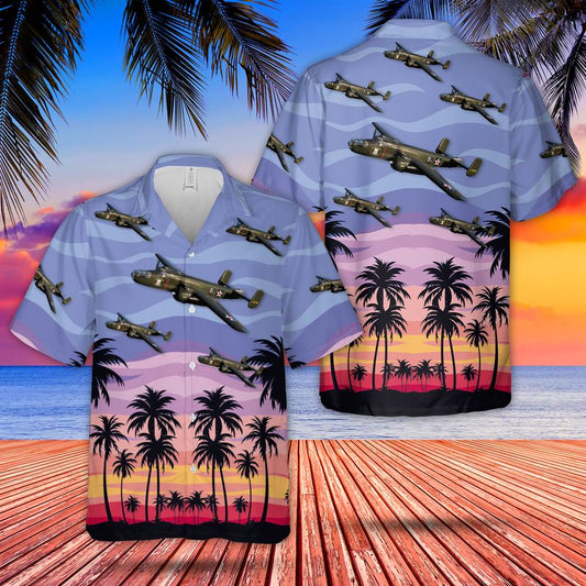 US Army North American B-25 Mitchell Of World War 2 Hawaiian Shirt HO0252