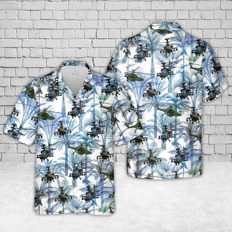 Army Boeing AH-64 Apache Hawaiian Shirt HO0250