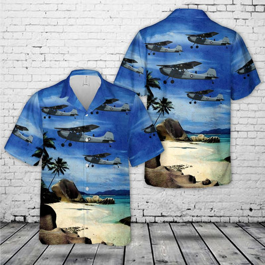 US Air Force Cessna Bird Dog Hawaiian Shirt for men HO3427