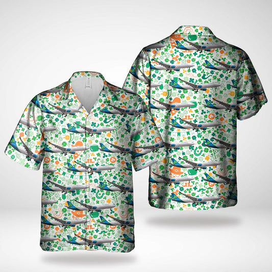 Gift for Men Dad, Aer Lingus Airbus A330-302 New Livery Saint Patrick's Day Hawaiian Shirt PO0020