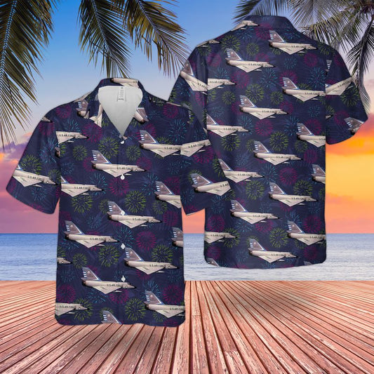 US Air Force Convair F-106 Delta Dart 4th Of July Hawaiian Shirt, Patriotic Hawaiian Shirt for men HO3326