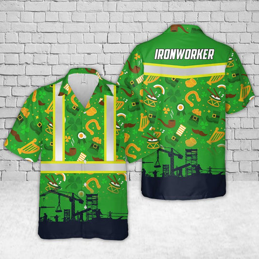 Gift for Ironworker Hawaiian Shirt, Hawaiian Shirt for Men Dad PO0047