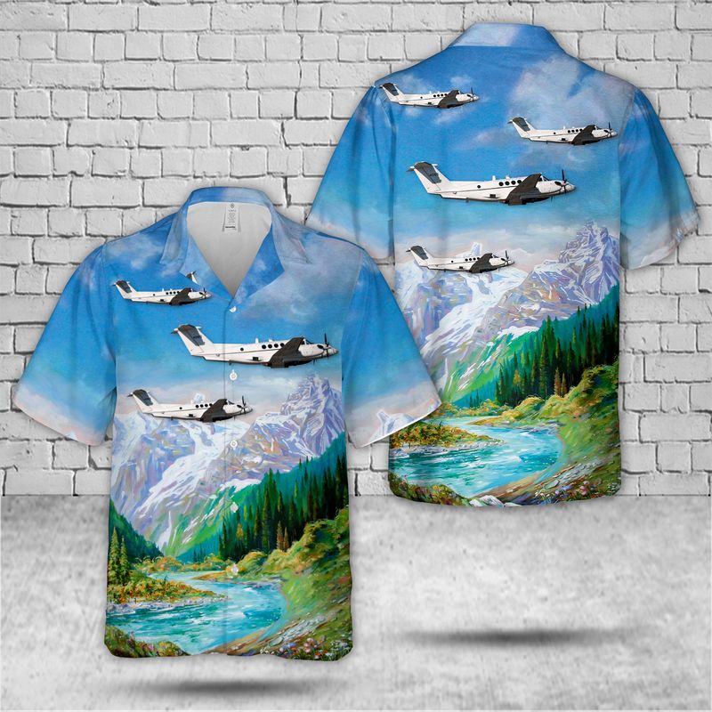 US Army Beechcraft C-12U-3 Huron Hawaiian Shirt HO0251