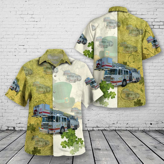 Thibodaux Volunteer Fire Department, Patrick Day Hawaiian Shirt, Gift for Men Dad PO0003