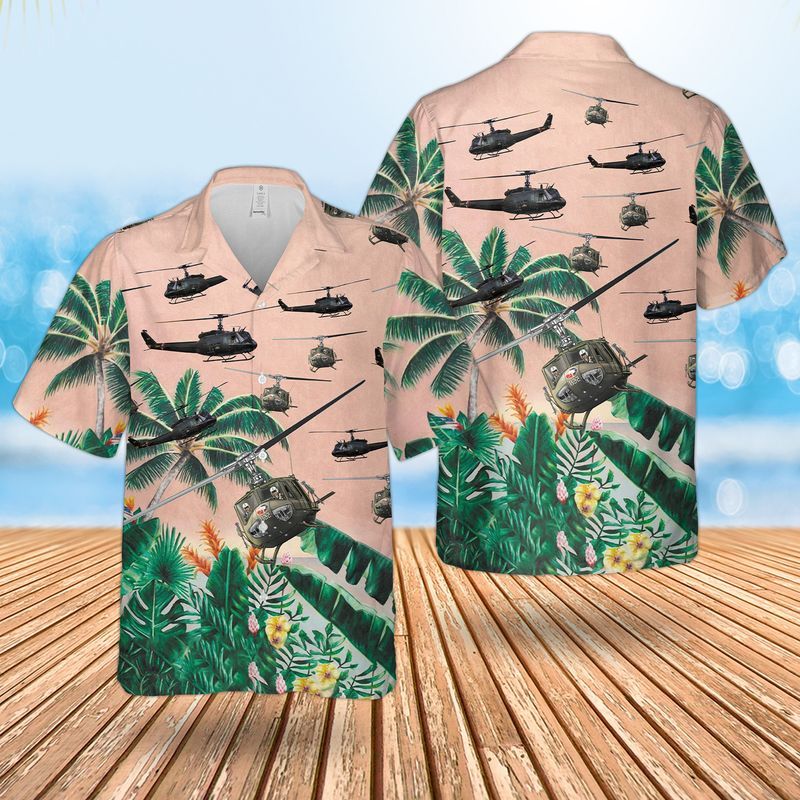 United States Army Huey Helicopter Hawaiian Shirt HO3042