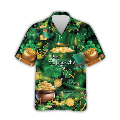 Senanigans Shamrock St Patrick’s Day Hawaiian Shirt For Men & Women HO4448