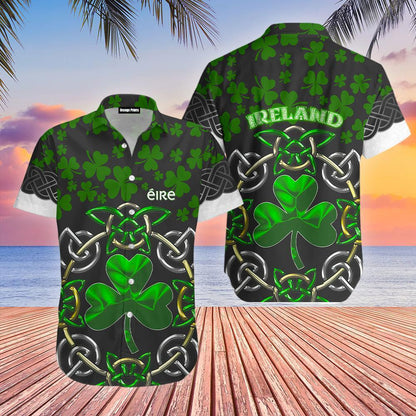 Shamrock Gnome Hippie Saint Patrick’s Day Hawaiian Shirt HO4432