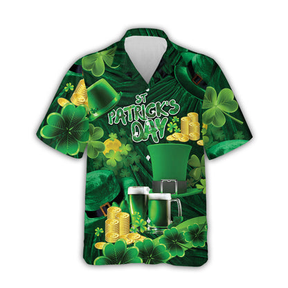 Shamrock Gnome Hippie Saint Patrick’s Day Hawaiian Shirt HO4432