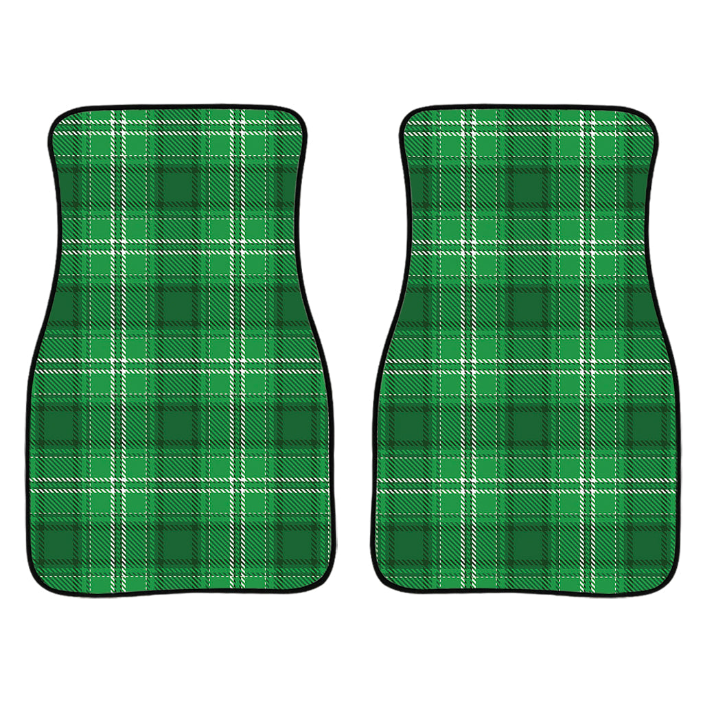 Saint Patrick'S Day Tartan Print Front And Back Car Floor Mats, Front Car Mat PO0333