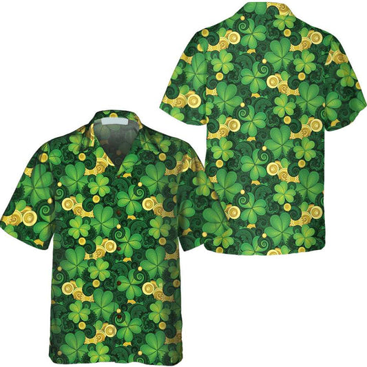 Saint Patrick's Day Hawaiian Shirt, St. Patrick's Day Shirt, Cool St Patrick's Day Gift PO0125