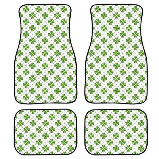 Shamrock Saint Patrick'S Day Print Front And Back Car Floor Mats, Front Car Mat PO0324