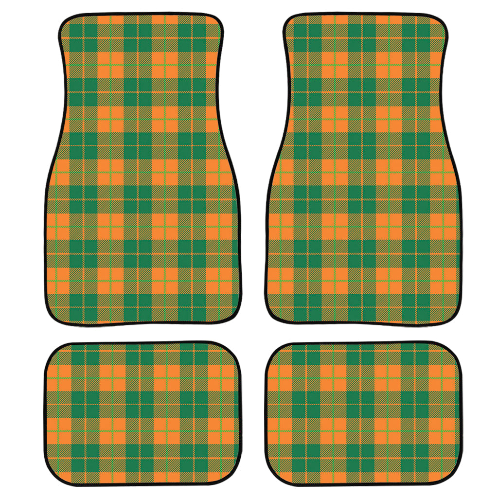 St. Patrick'S Day Stewart Plaid Print Front And Back Car Floor Mats, Front Car Mat PO0320