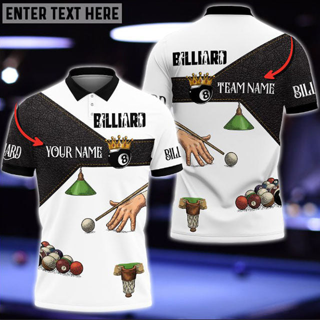 Lasfour Billiards Star Personalized Name 3D Shirt BIA0758